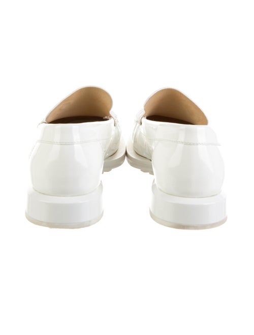 Chanel Interlocking CC Logo Patent Leather Loafers