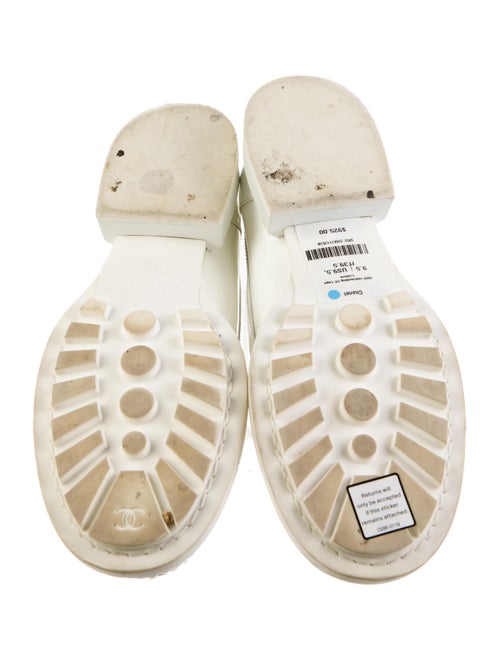 Chanel Interlocking CC Logo Patent Leather Loafers