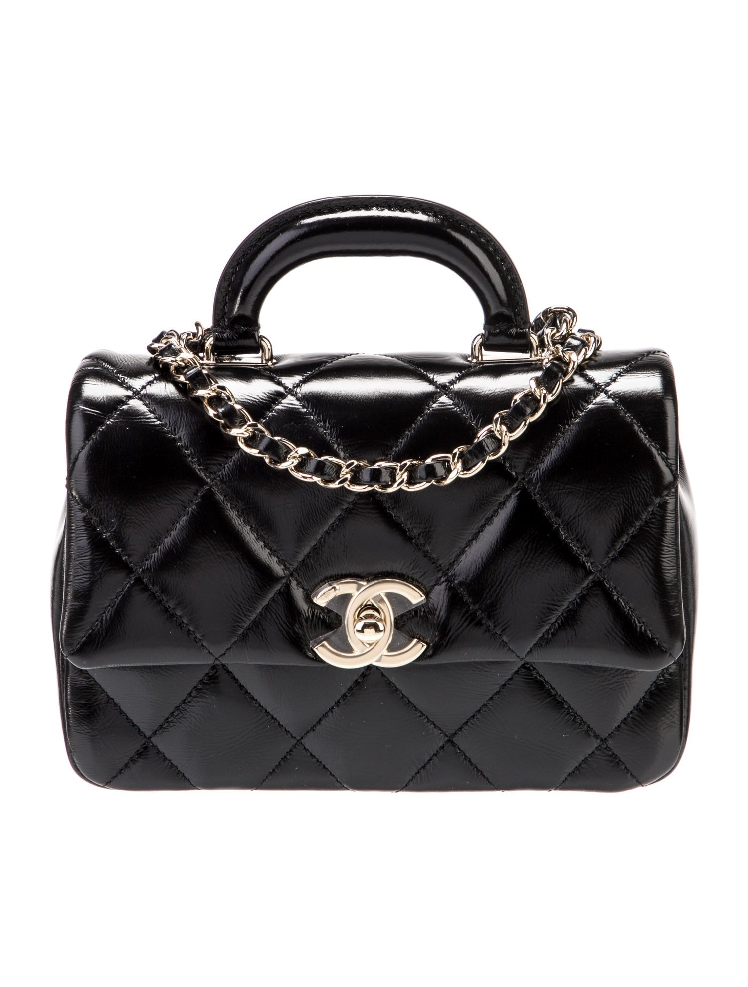 Chanel 2024 Mini Coco Trip Top Handle Bag