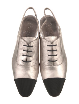 Chanel 2023 Interlocking CC Logo Slingback Flats