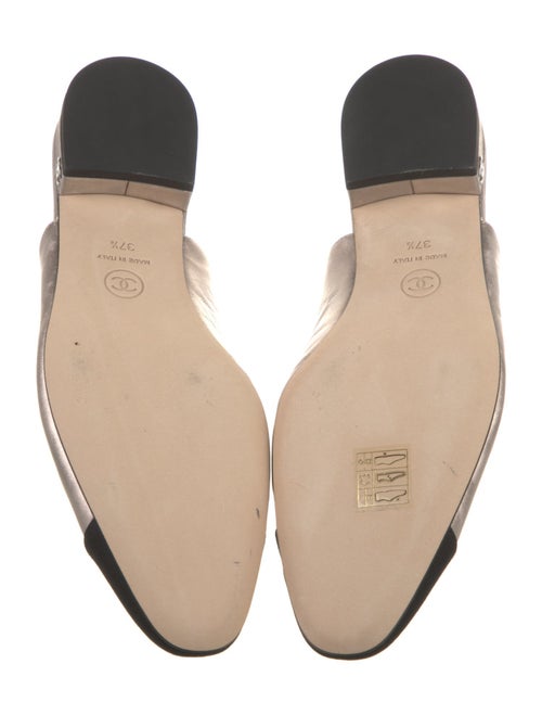 Chanel 2023 Interlocking CC Logo Slingback Flats