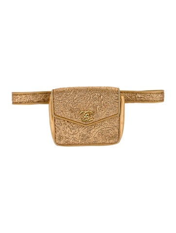 Chanel Waist Bags Vintage Brocade Bag