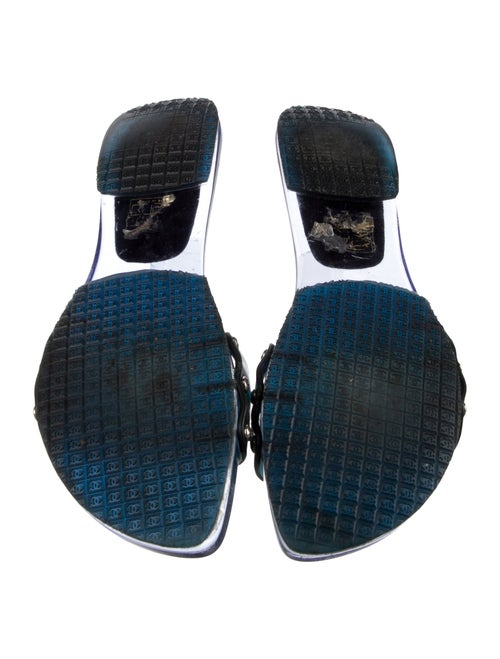 Chanel Vintage Interlocking CC Logo Slides