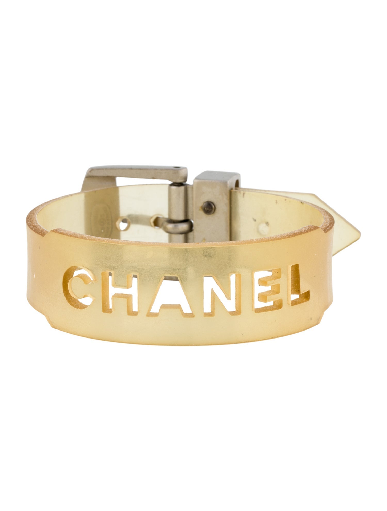 Chanel Vintage Rubber Wrap Bracelet