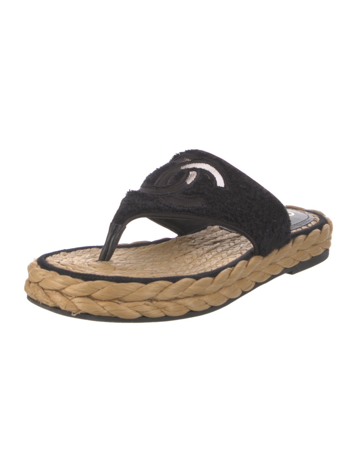 Chanel 2022 Interlocking CC Logo Espadrilles