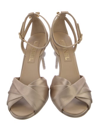 Chanel 2023 Interlocking CC Logo Sandals