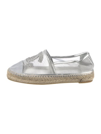 Chanel Interlocking CC Logo Mesh Espadrilles