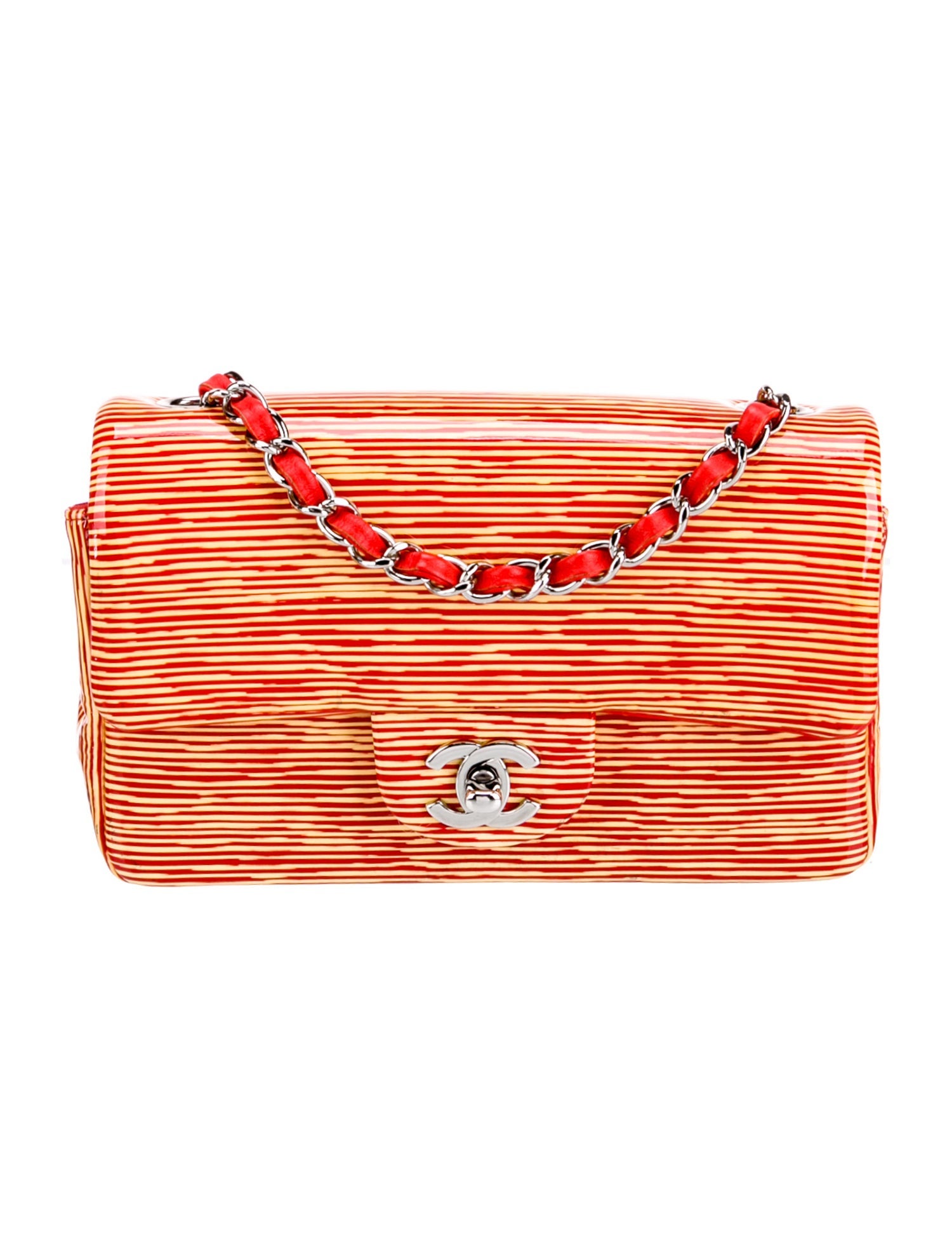 Chanel Classic Patent Rectangular Mini Flap Bag