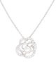 Chanel 18K Diamond Fil de Camélia Pendant Necklace