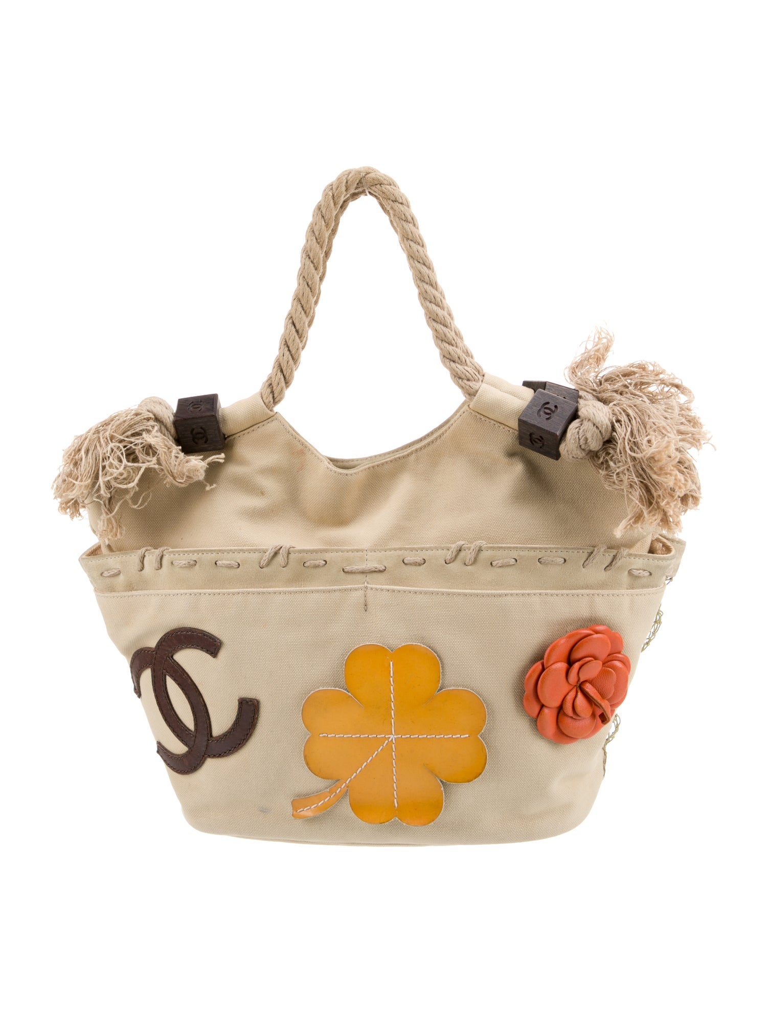 Chanel Camellia Rope Tote