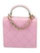 Chanel 2023 Mini Top Handle Clutch w/ Chain