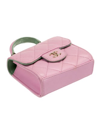 Chanel 2023 Mini Top Handle Clutch w/ Chain