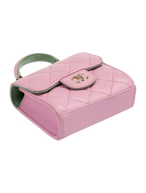 Chanel 2023 Mini Top Handle Clutch w/ Chain