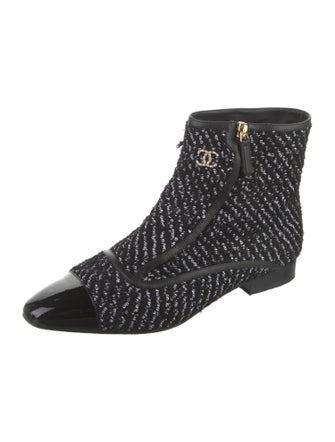 Chanel 2023 Interlocking CC Logo Boots