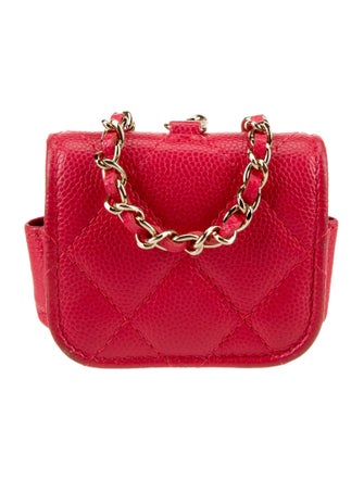 Chanel Quilted CC Airpods Pro Case w/ Chain