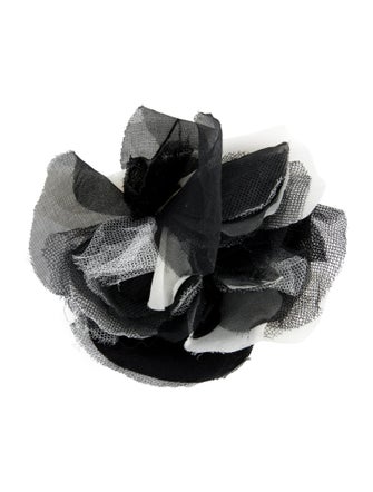 Chanel Fabric Camelia Pin Brooch