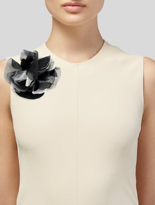 Chanel Fabric Camelia Pin Brooch