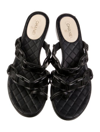 Chanel 2017 Lambskin Slides