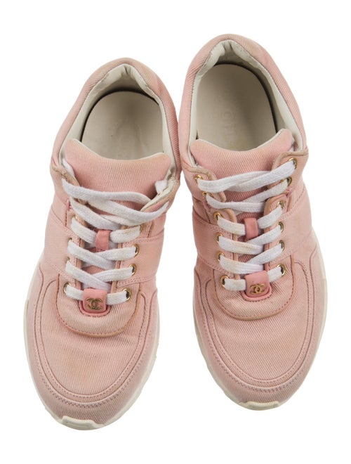 Chanel Interlocking CC Logo Canvas Sneakers