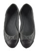 Chanel Interlocking CC Logo Leather Flats