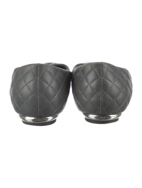 Chanel Interlocking CC Logo Leather Flats