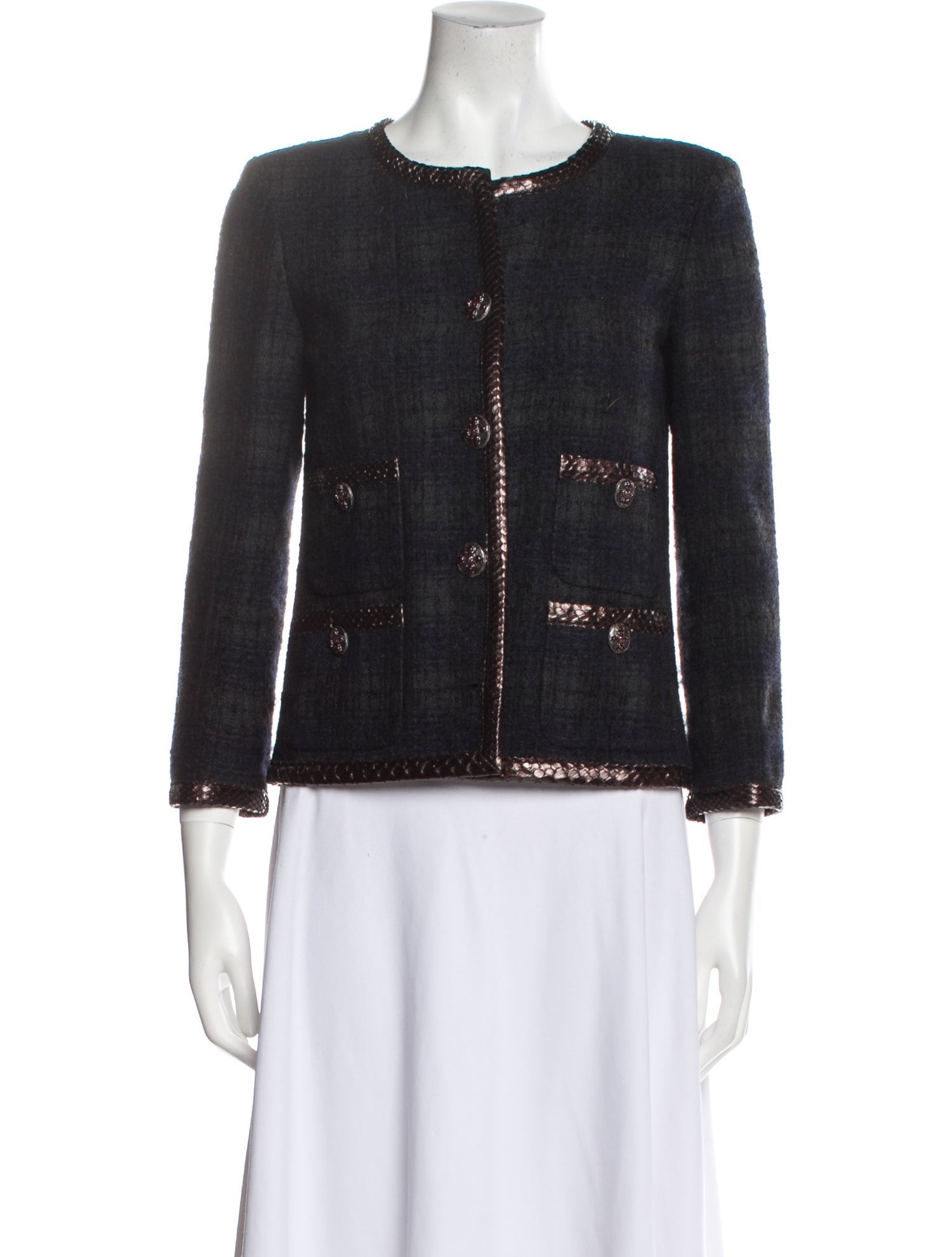 Chanel 2013 Python-Trimmed Paris-Edinburgh Jacket