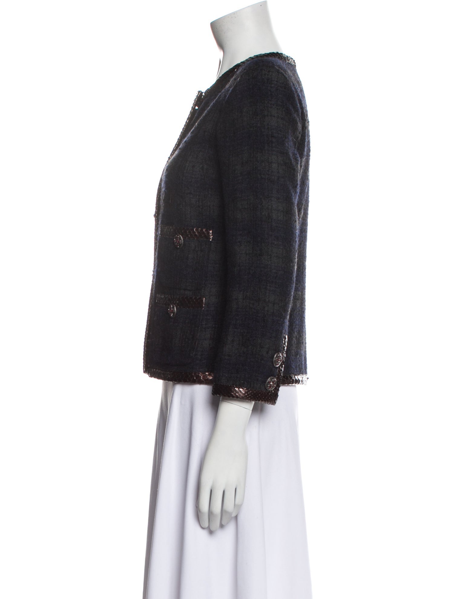 Chanel 2013 Python-Trimmed Paris-Edinburgh Jacket