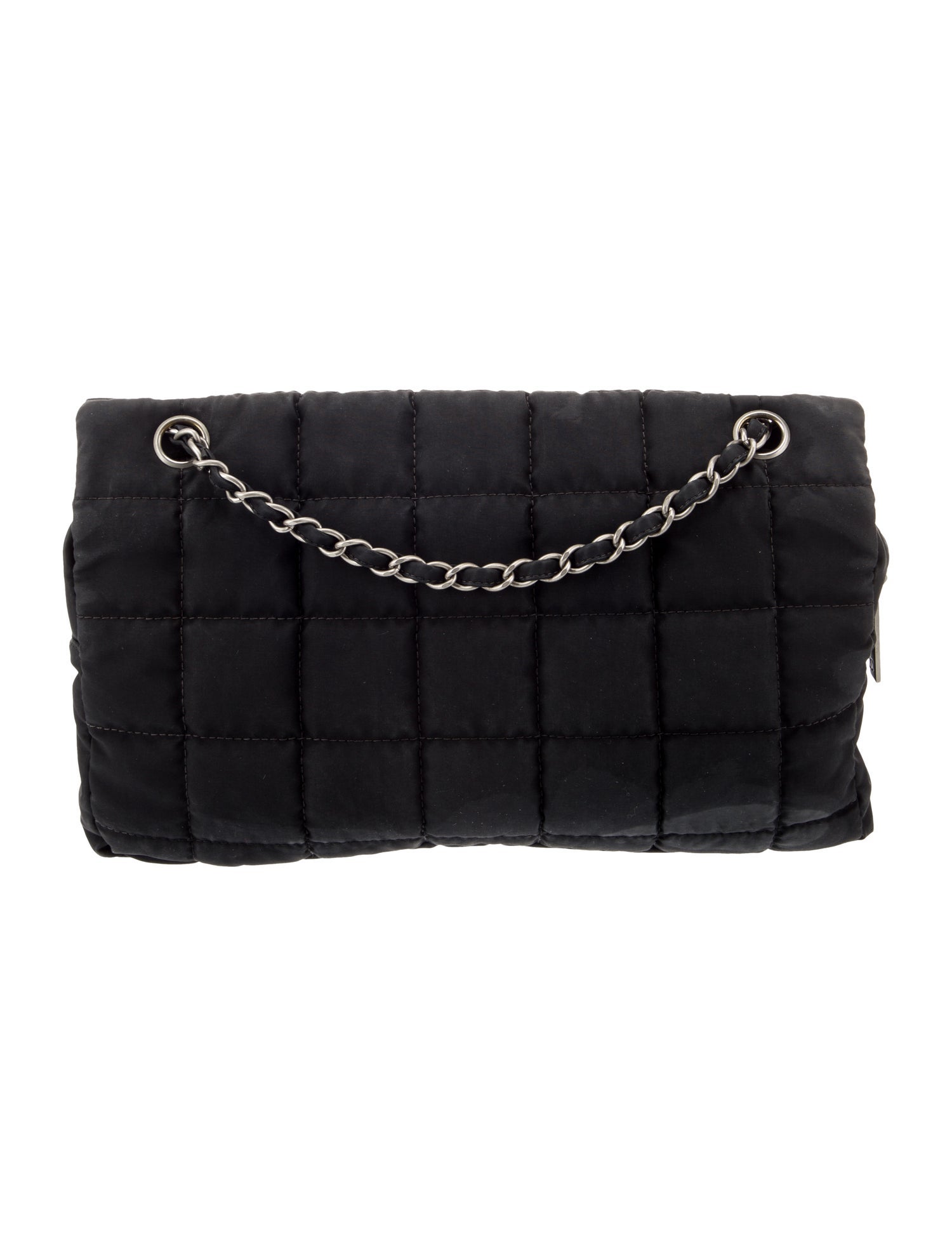 Chanel Nylon Square Quilt Flap Bag - Black Shoulder Bags, Handbags