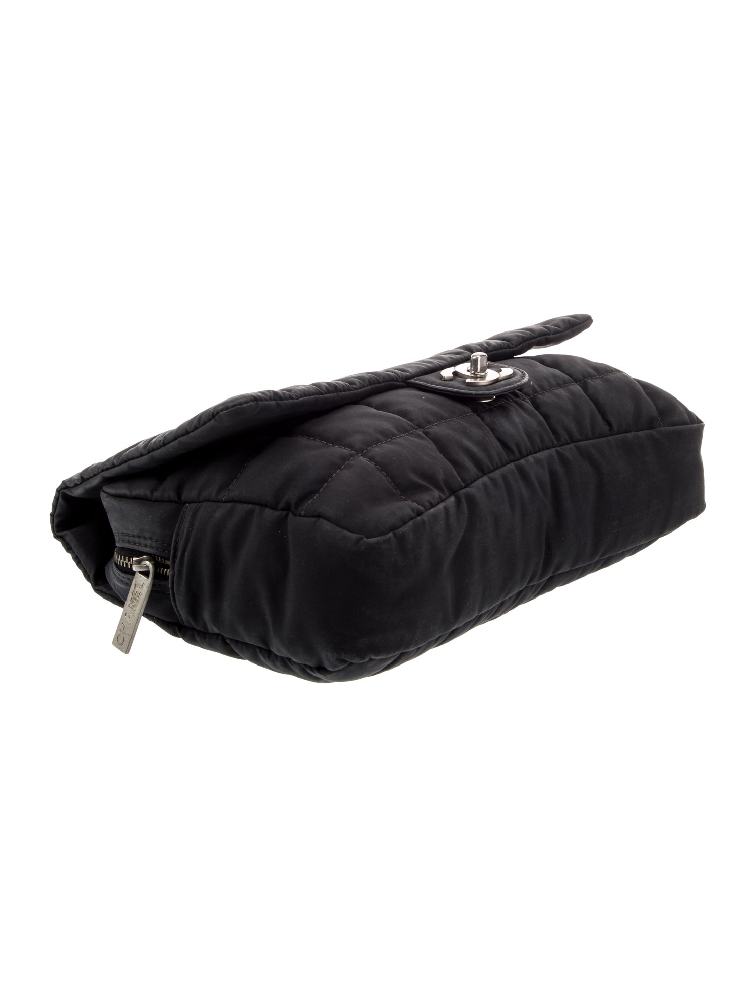 Chanel Nylon Square Quilt Flap Bag - Black Shoulder Bags, Handbags