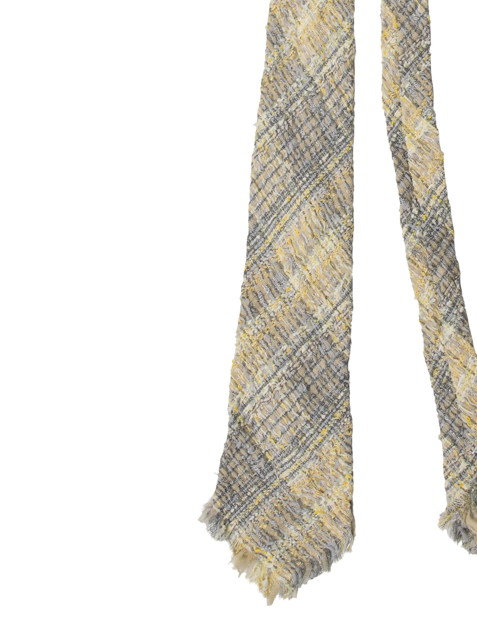 Chanel Raw-Edge Trim Tie