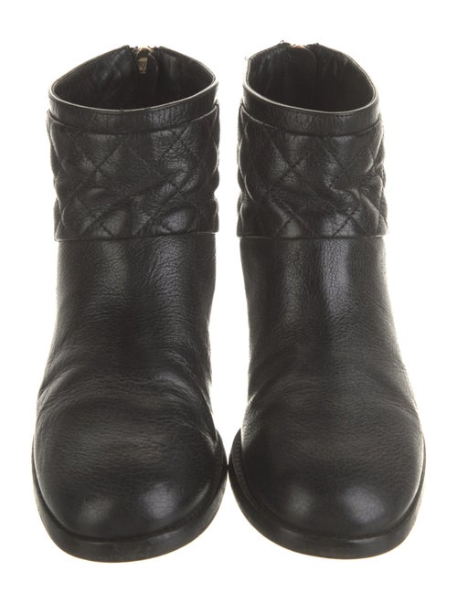 Chanel Interlocking CC Logo Leather Boots