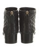 Chanel Interlocking CC Logo Leather Boots