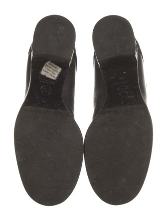 Chanel Interlocking CC Logo Leather Boots