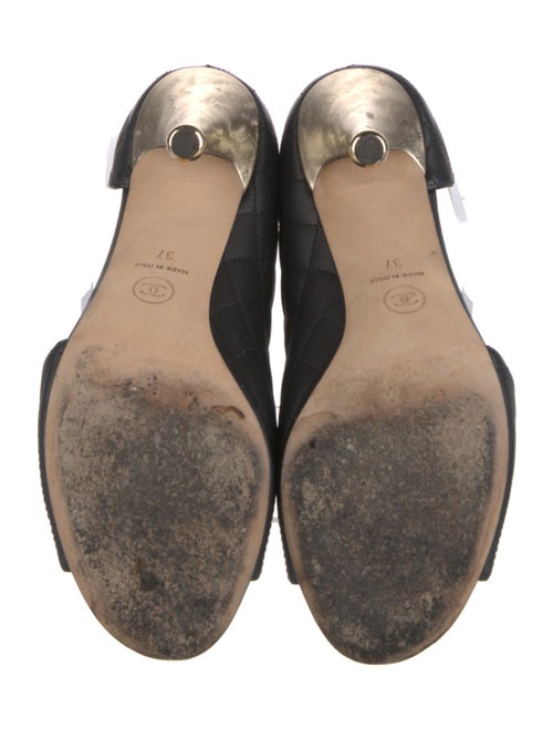 Chanel 2015 Interlocking CC Logo Slingback Sandals