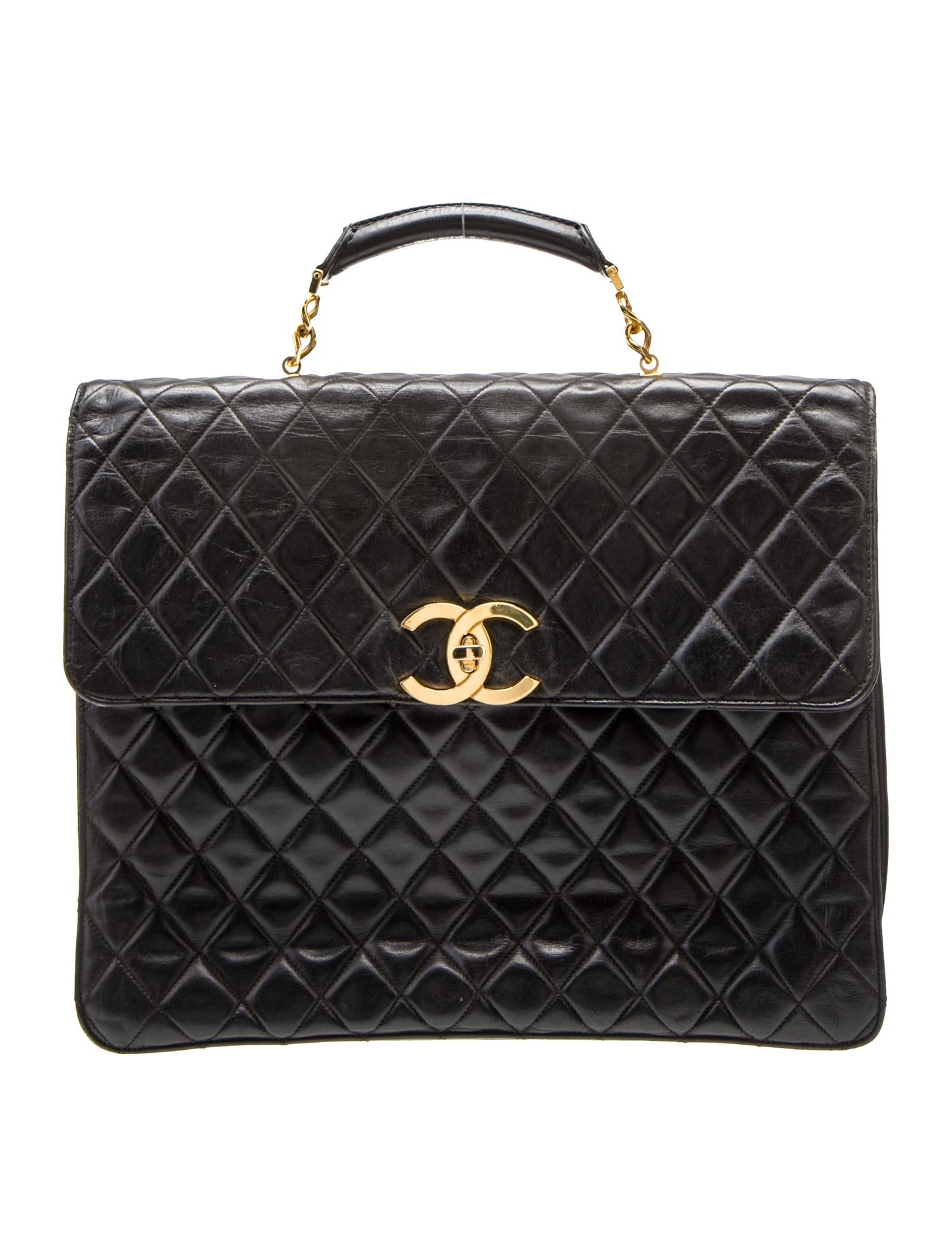 Chanel Quilted CC Briefcase