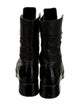 Chanel Interlocking CC Logo Leather Combat Boots