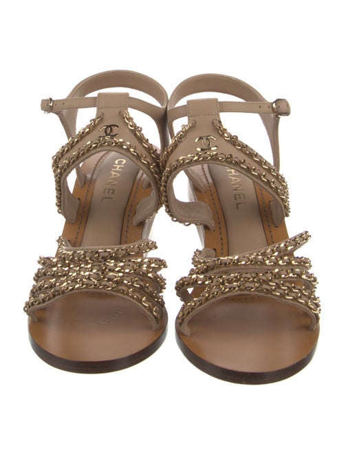 Chanel 2020 Interlocking CC Logo Sandals