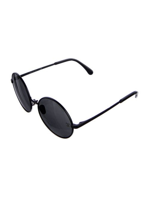 Chanel Interlocking CC Logo Round Sunglasses