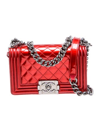 Chanel Small Metallic Boy Bag