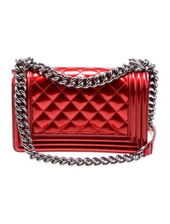 Chanel Small Metallic Boy Bag