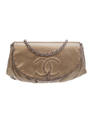 Chanel Crossbody Bags Half Moon Wallet on Chain