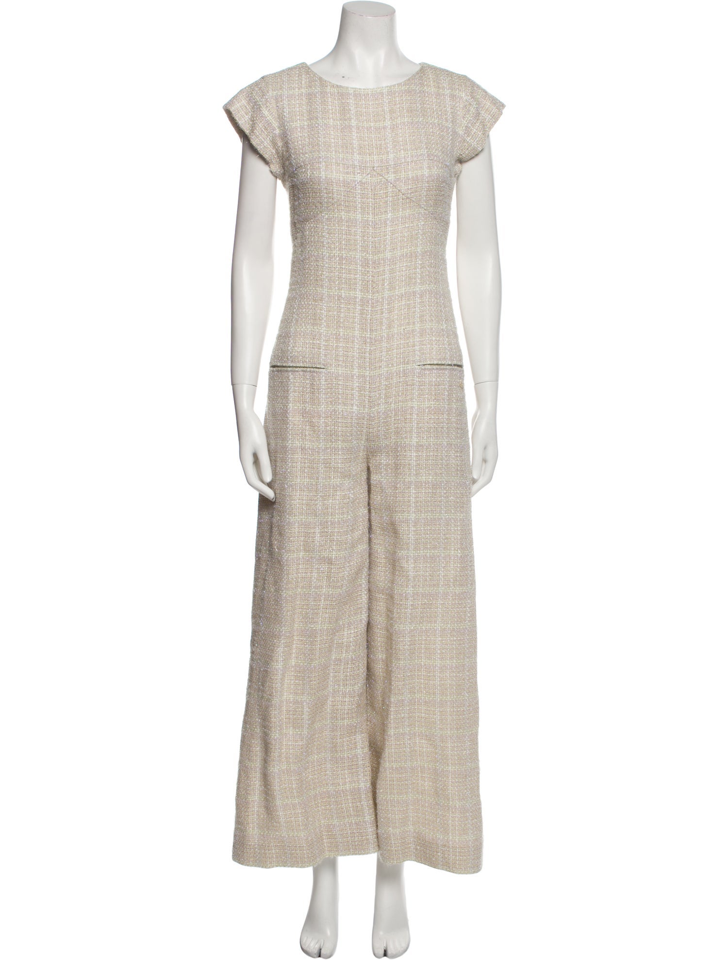 Chanel 2018 Tweed Pattern Jumpsuit