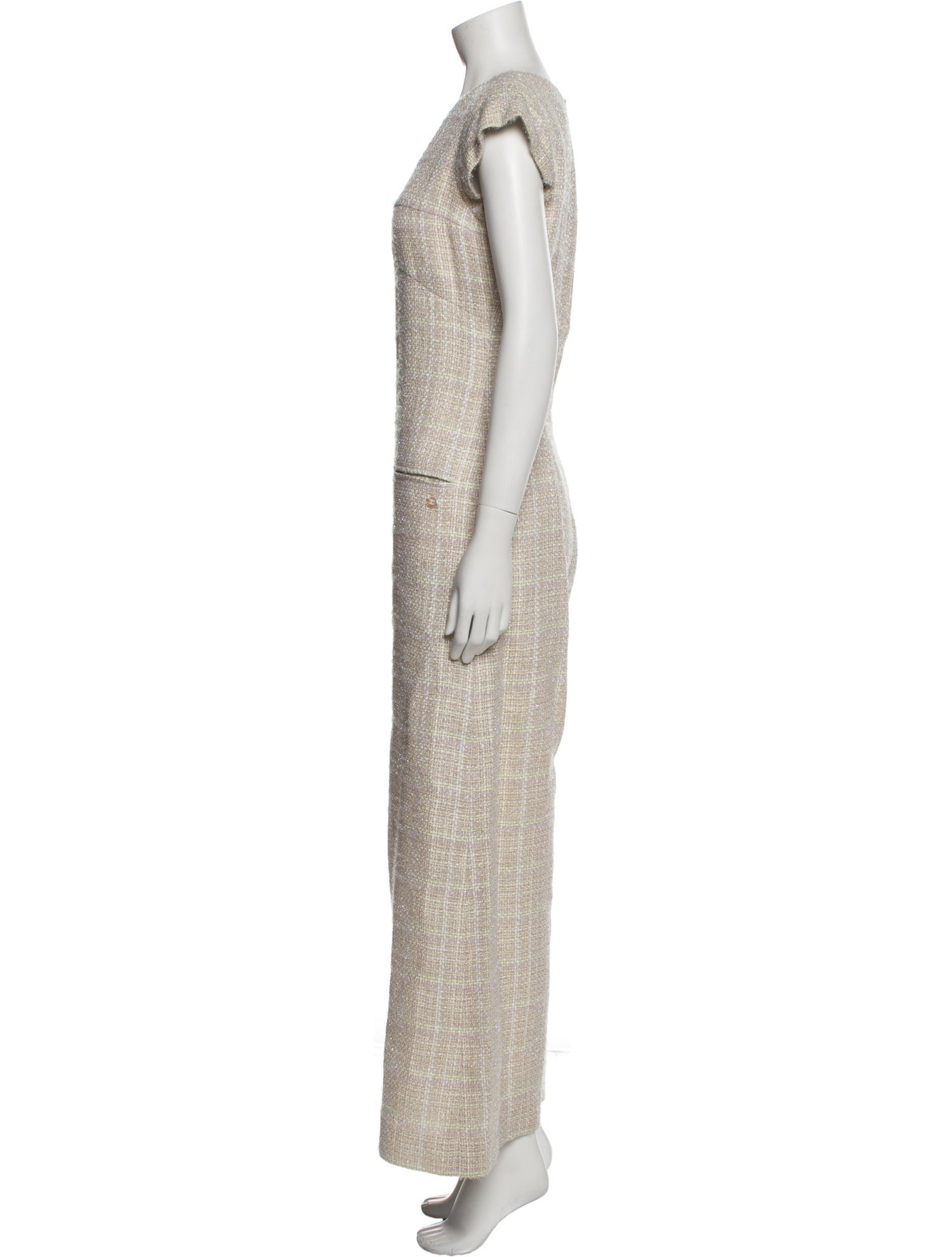 Chanel 2018 Tweed Pattern Jumpsuit