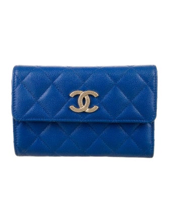 Chanel Interlocking CC Logo Trifold Wallet