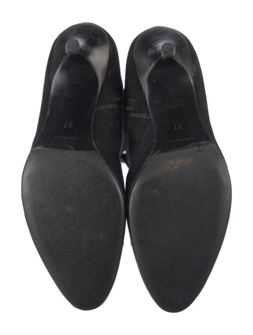 Chanel Interlocking CC Logo Suede Boots