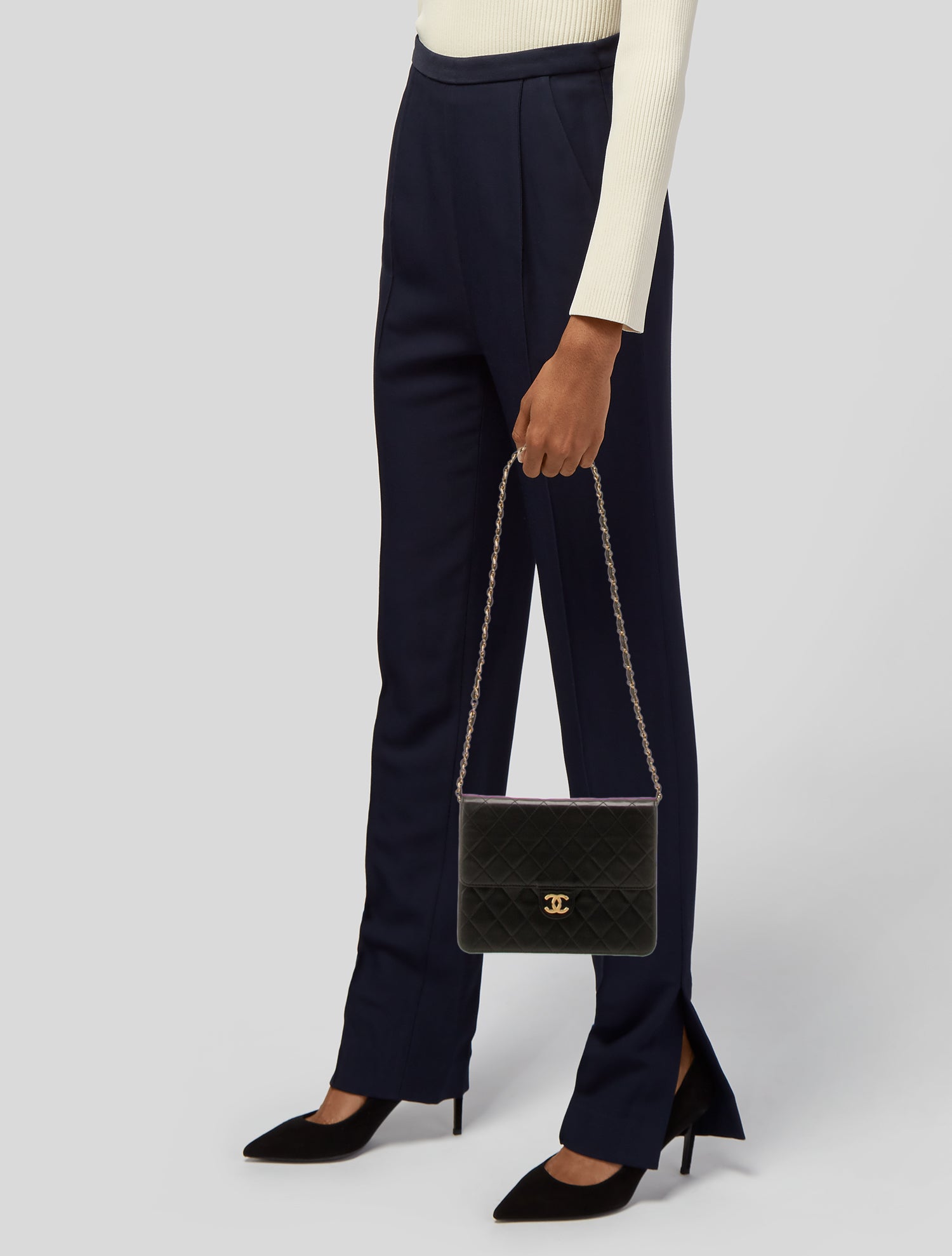 Chanel Quilted CC Square Flap Bag