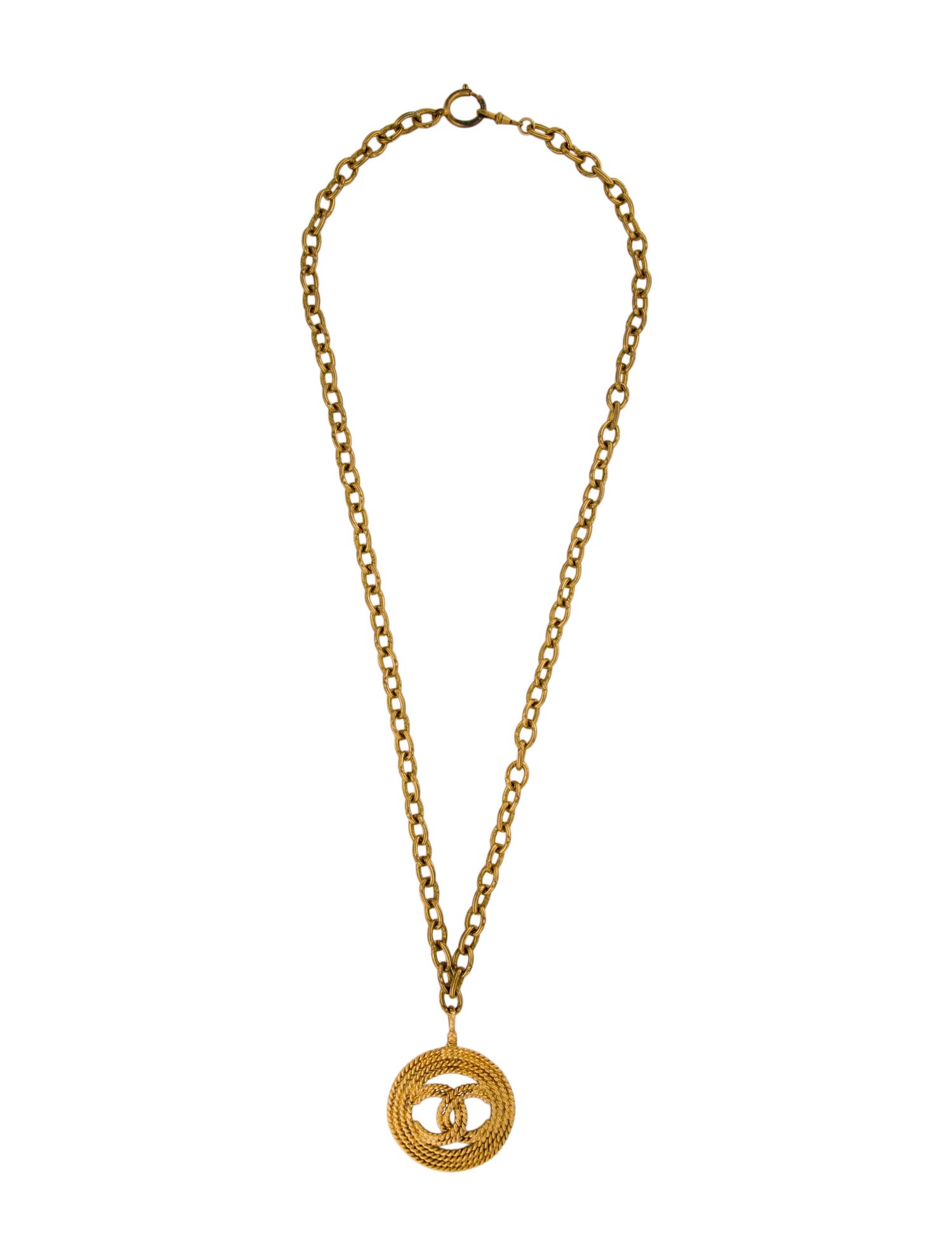 Chanel Vintage CC Pendant Necklace