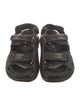 Chanel Interlocking CC Logo Leather Slides