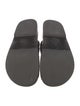 Chanel Interlocking CC Logo Leather Slides