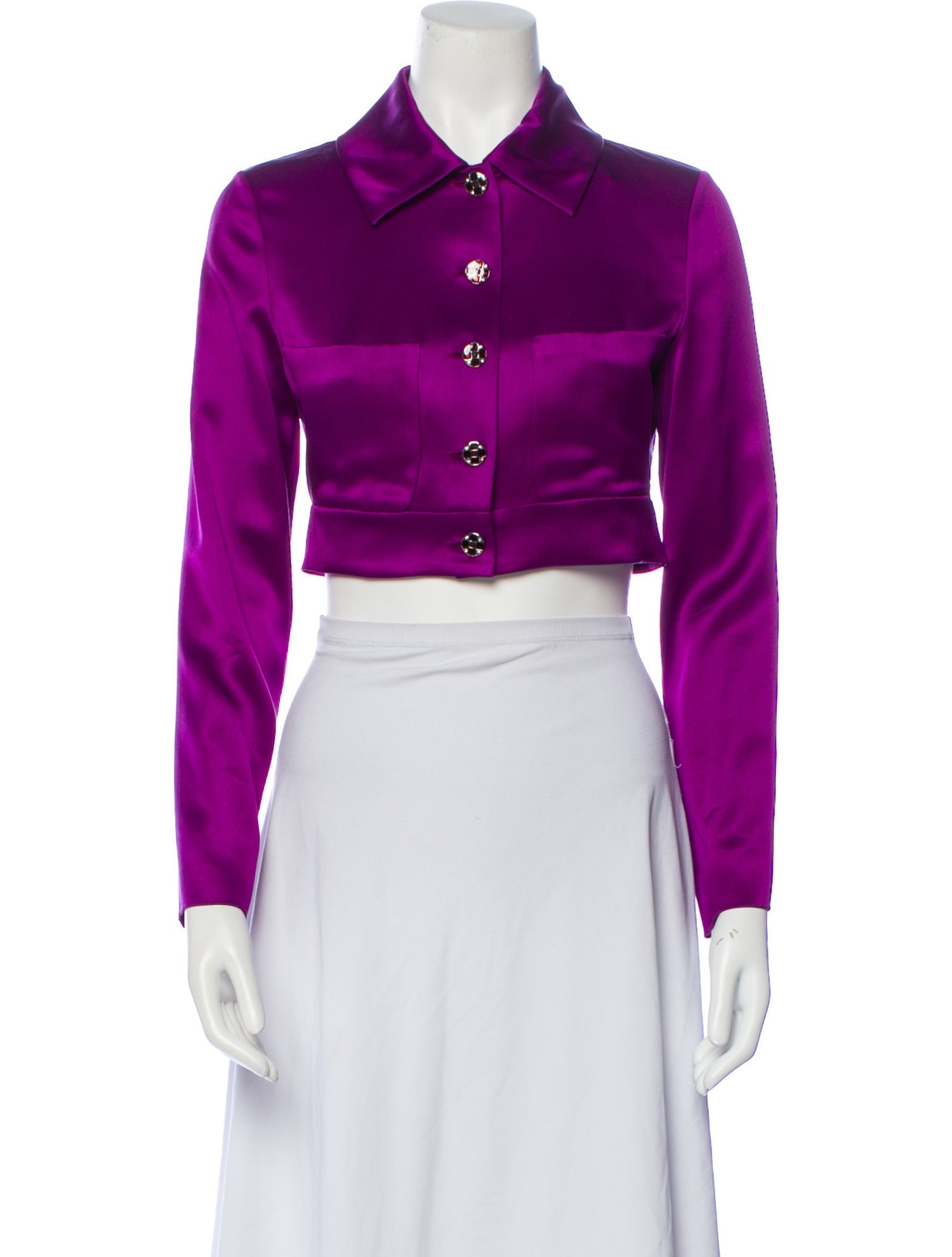 Chanel 2022 Silk Crop Top